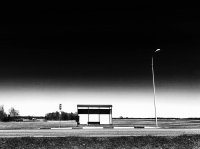 Bus Stop. Vaskjala, Estonia